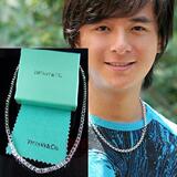 Tiffany 925银饰品 男士粗项链 男士项链 盒子项链