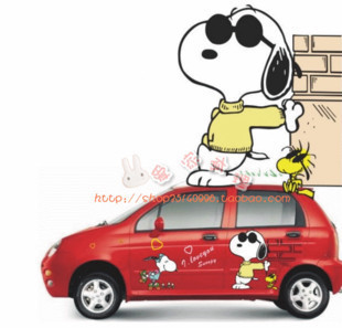 Vehicle stickers SNOOPY Play it cool lovely Cartoon Snoopy Car sticker Chery QQ Riich M1 Sparkin the Car/Articles/Fitting/Refit , Auto Exterior Accessories/Installation and decoration/Protect , Auto Exterior Accessories , Car decoration stickers category - from Buy2taobao.com to provide professional Taobao agent buy service