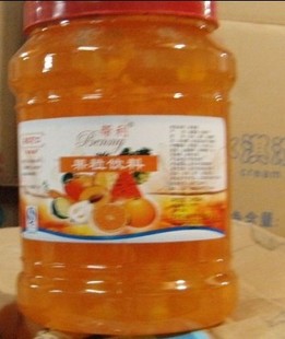  帮利果酱 刨冰果酱 帮利果粒饮料 芒果果酱 多种口味3KG*6瓶