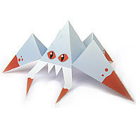 厚卡纸小三角蜘蛛 DIY 3D手工折纸模型玩具儿童手工