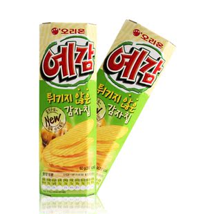  限区包邮韩国食品 进口好丽友原味薯片非油炸香脆休闲膨化零食60g