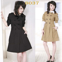 雅尼拉女装新<span class=H>品牌</span><span class=H>2010</span>初秋装新款清仓秒杀折韩版季末外套风衣8037