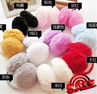 Qiu dong season warm woolly plush ear cover wholesale lovely warm ear large ears earmuffs bag warm color more over  ears