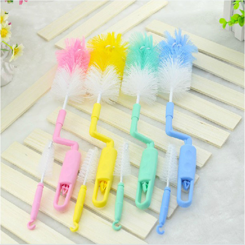 Baby bottle brush 360 rotate suit nipple brush quality goods Newborn Supplies 19in the Diapers/Care/Feeding/Push lathe , Feeding bottle/Bottles related , Bottle Brush/Nipple brush category - from Buy2taobao.com to provide professional Taobao agent buy service