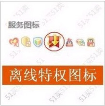 【不在可拍,包年10元】点亮QQ旋风离线图标/离线下载图标代刷积分