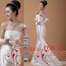 zc东方红婚纱礼服HS160款/新款新娘修身显瘦婚纱/绑带婚纱