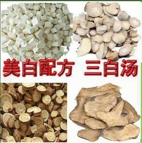  三白汤补气美白润肤祛斑同仁堂中药材四物汤白茯苓白术白芍甘草