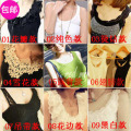 2件包邮！2012新款女装修身蕾丝打底衫雪纺吊带衫小吊带背心 女