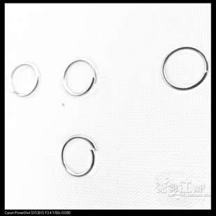  DIY合金饰品配件 7mm小圈圈 手工饰品材料批发C圈银色 耳环配件