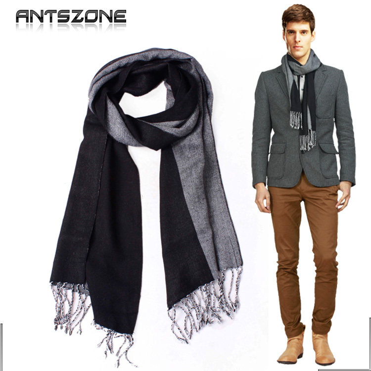 ANTSZONE蚁族 爆！英伦高端时尚风 男士商务绅士韩版流苏保暖<span class=H>围巾</span>