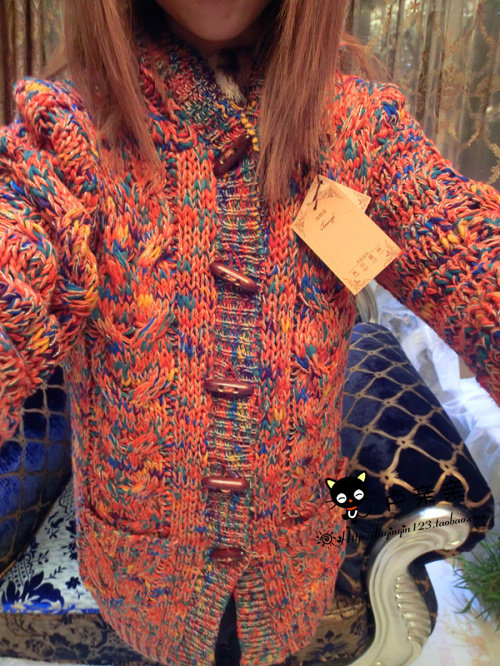 【多图】<em>彩色毛衣</em>长款<em>外套</em> - <em>彩色毛衣</em>长款<em>外套</em>