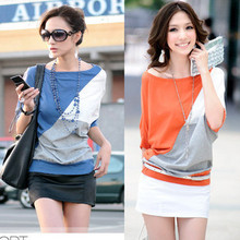 香影2011夏秋装正品 换季女装 潮牌条纹蝙蝠袖衫#百搭流行T恤