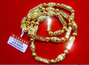 [老庙珠宝] 上海老庙黄金项链 金重54.83克 按当