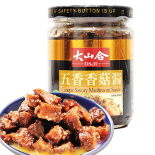  大山合香菇酱五香调料 拌饭酱拌面酱蘑菇菌菇酱 任意5瓶包邮送勺