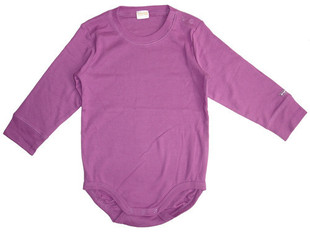乐天BABY*外贸L 0-3个月新生儿紫色全棉长袖三角哈衣包屁衣连体衣