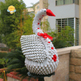 卓越购物白天鹅泡泡<em>折纸</em>\手工制作 学生手工作
