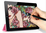 iParty 苹果两用iPad2电容笔细头iPhone4S手写笔触控笔配件绘画白