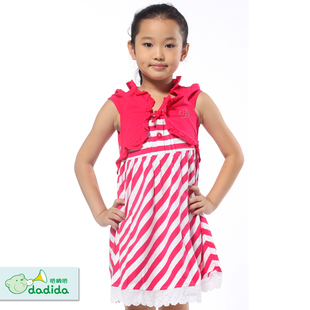  【满188减20】【特卖惠】嗒嘀嗒童装女童夏装弹力连衣裙 VTG044GL