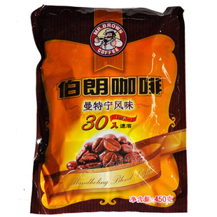  台湾伯朗咖啡 曼特宁风味450克/袋 3合1速溶咖啡 限时特价
