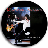 MICHAEL JACKSON give it to me pin BADGE 3.2cm 襟章