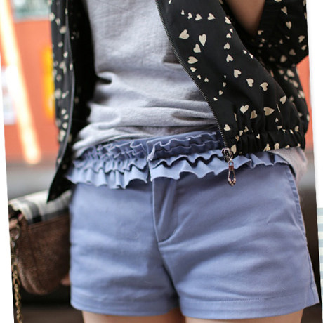 <em>冬季短裤</em>甜美旗舰店|<em>短裤配什么上衣</em>图片|牛仔