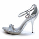 银色12.5cm 高跟凉鞋