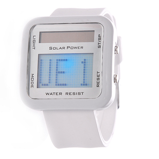  手表 太阳能LED手表 电子表 光能表 男/女士情侣表1062