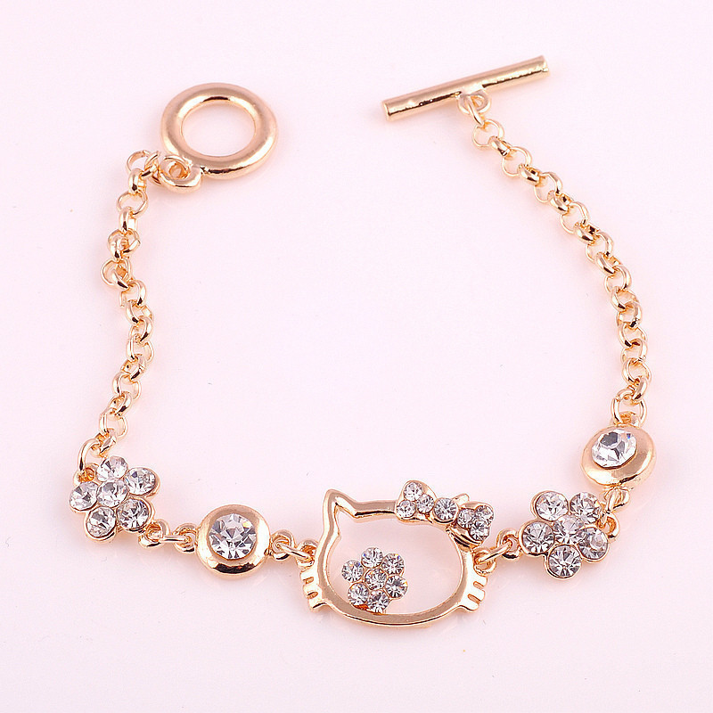 SL014 小饰品批发厂家 手链 女 韩版 时尚 hello kitty凯蒂猫手链 SL014 小饰品批发厂家 手链 女 韩版 时尚 hello kitty凯蒂猫手链
