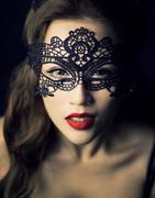 夜店性感女王蕾丝化妆舞会公主，派对镂空诱惑眼罩猫女鬼步舞面具