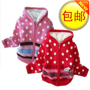<em>淘宝网女童</em>加绒加厚<em>毛衣</em>拉链<em>开衫</em>外套snoopy