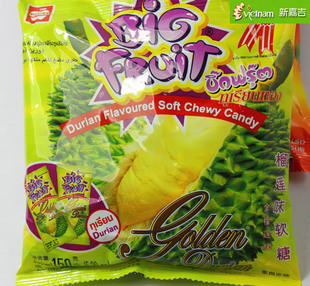  泰国特产 金榴莲软奶糖150g 榴莲糖 奶糖 喜糖 婚礼糖果 进口零食