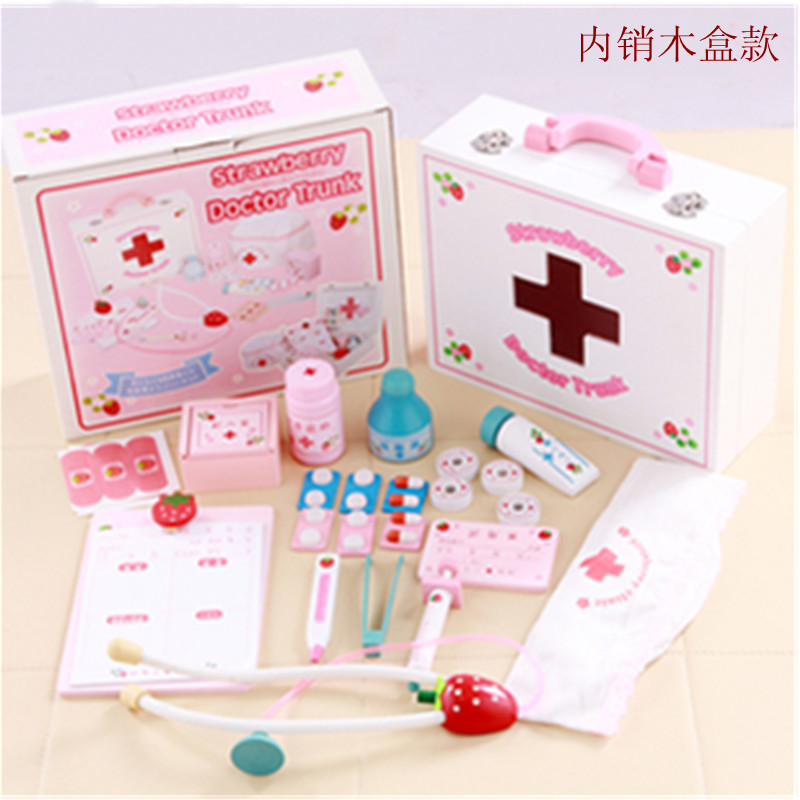 仿真小医生医药箱护士医疗箱木盒装儿童打针玩具|msdalam kategori Toy/bayi/teka-teki/blok bangunan/model, simulasi/Bermain mainan rumah, Bermain mainan rumah - dari Buy2taobao.com untuk memberikan perkhidmatan ejen Taobao profesional membeli