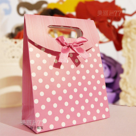 桔红色礼物袋糖果袋 结婚生日满月喜蛋喜糖袋