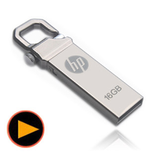 HP/惠普 v250w U盘 16G/优盘 16GB 金属打造 虎克盘 正品特价包邮