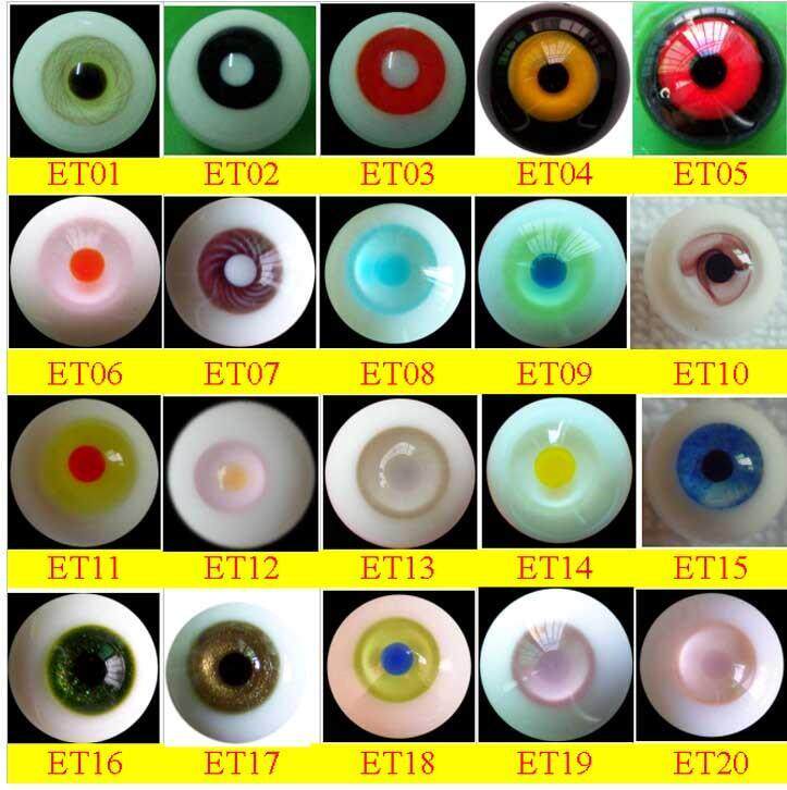 BJD专用凸瞳玻璃眼特价包70元10对（14MM-20MM尺寸任选）！！！！