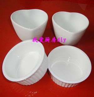 Mousse Porcelain Cup With High Temperature Ceramic Baking Dishes