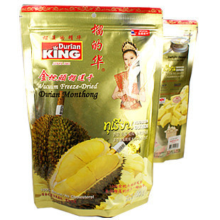 特价！泰国原装 榴的华金枕头榴莲干 榴的华榴莲干100g大袋装