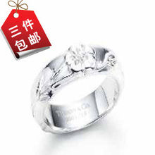 Corazón WOWO elegante anillo de Tiffany rosas anillo de ese círculo de Corea las mujeres con joyas de cualquiera de las tres