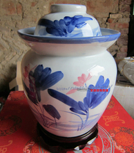 特价陶瓷器泡菜坛子 咸鸭蛋腌菜坛罐 陶瓷泡菜坛经典青花泡菜坛
