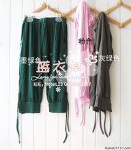 皇冠推荐 热销千条 舒适爽滑柔软莫代尔七分裤 休闲裤 家居裤 9色