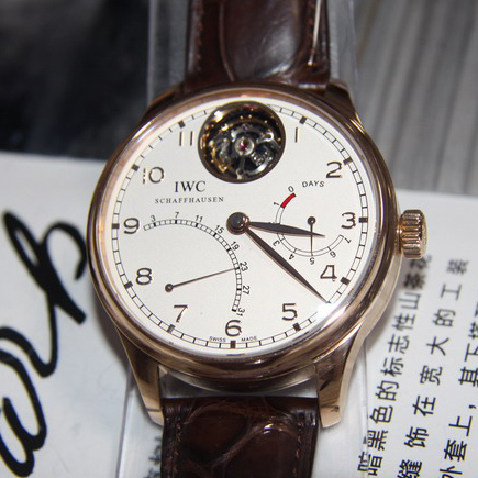 【二手保真】专柜正品IWC万国玫瑰金葡萄牙陀飞轮逆跳男表(售出)-淘宝网