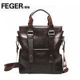 【满200减20】FEGER/斐格 男士牛皮包 商务包 手提斜挎包