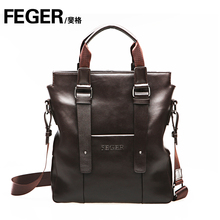 【满200减20】FEGER/斐格 男士牛皮包 商务包 手提斜挎包