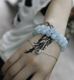 美丽说推荐 女人一定要有！天然AAA海蓝宝手链 极度旺事业