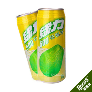  【乐客士】B22台湾高知名度饮料.味丹绿力(番)石榴汁490ml罐装600