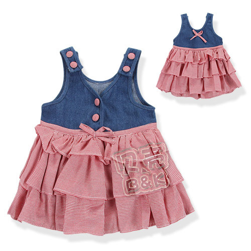 2013 Summer Cute Princess Girls Clothing Baby Vest Layered Dress Qz