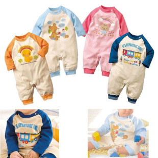 Baby clothing baby spring clothing new Siamese clothes cute animals climbing clothing cotton dress newborn clothes