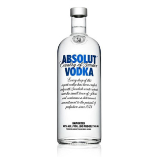  特价洋酒 原装进口正品 瑞典ABSOLUT绝对伏特加 原味 750ml