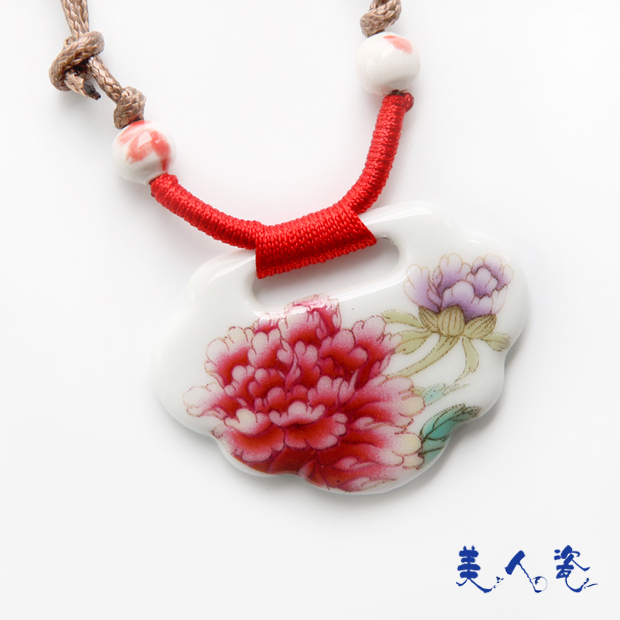 景商手工饰品 瓷片项链...
