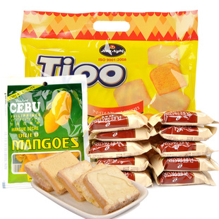  包邮 越南进口tipo面包干饼干台湾蜜兰诺松塔宿雾芒果干/560g零食